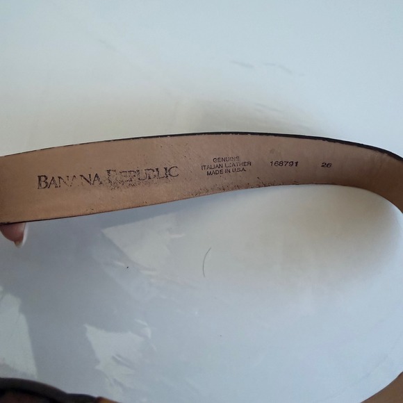 Vintage Banana Republic Bamboo Style Buckle Suede Belt - Picture 2 of 10